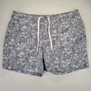Chubbies Gray Floral Men's Swim Trunks
